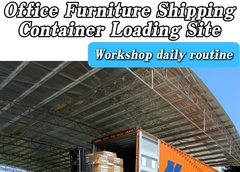 Ofis mobilyalarının transfer ve yüklenmesinin çekimi