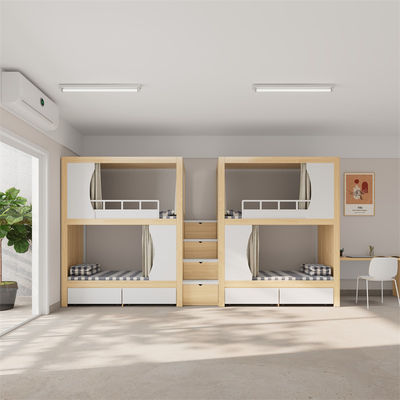Modern Bunk Bed For Youth Hostel With Easy Assembly Guidelines Support customization