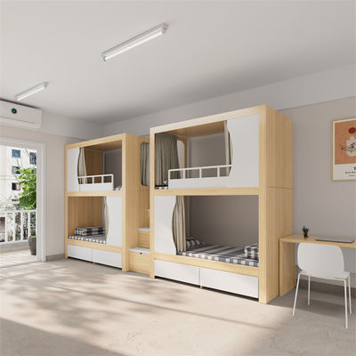 Modern Bunk Bed For Youth Hostel With Easy Assembly Guidelines Support customization