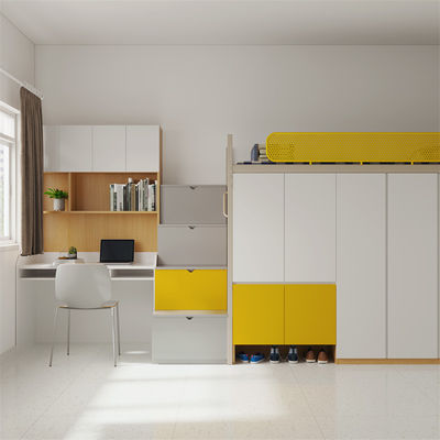 Customizable Loft Bed With High Stability And Work Free Assembly