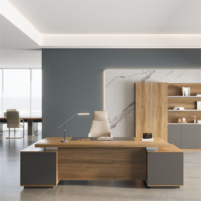 satın al Fındık Rengi Modern Yöneticisi Ofis Masası Ticari Mobilya Destek özelleştirme online manufacture