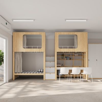 satın al Depolama Kabinli Ahşap Ranza 4600 X 900 X 2400mm Özelleştirme desteği online manufacture
