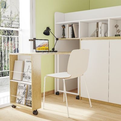 Twin Wooden Loft Bed With Wardrobe For High School 2000 X 1200 X 2120mm Support customization
