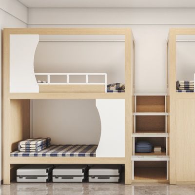 Support customization ISO9001 certified capsule apartment bed, three person seat with three person cabinet, customizable design