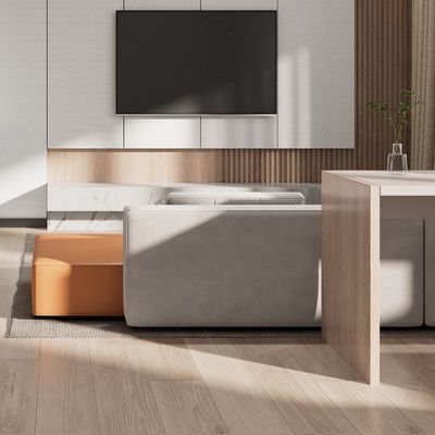 Support customization Modern, stylish and practical apartment furniture with matching color sofas