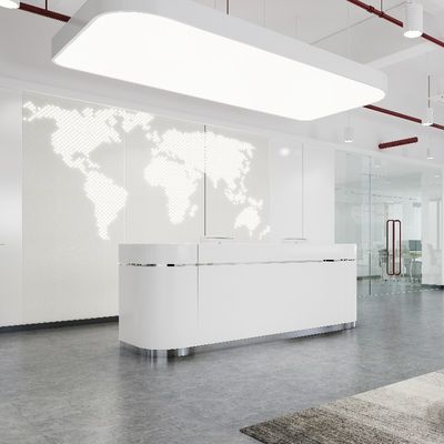 satın al Modern Tasarım MYIDEA Ofis Mobilyaları Basit Tasarım Mermer üst Resepsiyon Masa Destek özelleştirme online manufacture