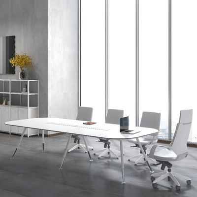 satın al Destek özelleştirme Modern Snow White Metal Konferans Masası 36 Renk Seçimi ile 3000*1400*760/3600*1500*760 online manufacture