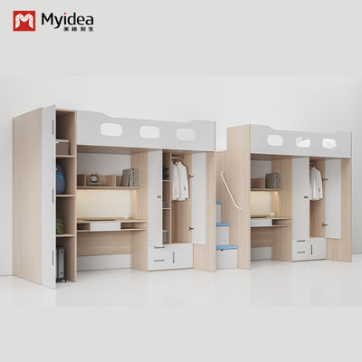 satın almak Pratik ve dayanıklı, Myidea'dan özel yapımı destekle. Masa altında süper güvenli yatak. Modern öğrenci apartmanı yatağı. online manufacture