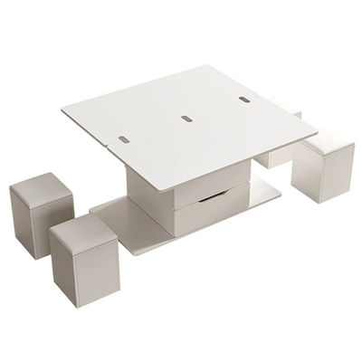 Contemporary  Lift-Top Foldable customization Coffee Table with 4 Stools & Storage for Living Room Furniture Use
