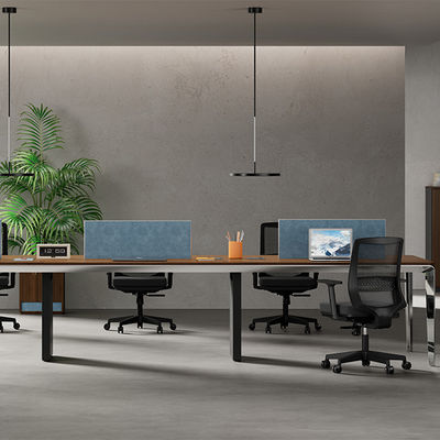 satın al Çağdaş Tasarım İki Dört veya Altı Kişilik Ofis Masası Modern Ahşap Metal Demir Modüler Mobilya Ev veya Okul Ofis Destek özelleştirme online manufacture