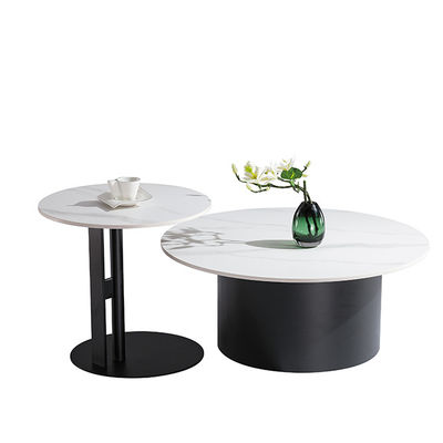 Support customization Contemporary Minimalist Metal Style Coffee Table Small Modern Rock Plate Rack for Living Room Bedroom Hotel Home Use Tea Serving