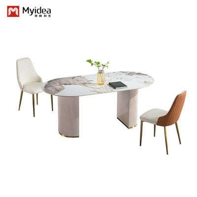 satın almak Destek özelleştirme İtalyan tarzı Hafif Lüks Kaya Çanaklık Yemek Masası Ve Sandalye Ev Kullanımı, Küçük Daire online manufacture