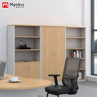 Wooden Filing Cabinet For Storing Documents And Materials, High Cabinet, Modern Office Storage Cabinet, Company Lockable Cabinet