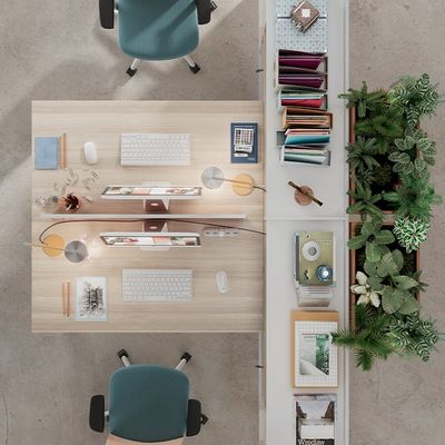 Finance Office Desk And Chair Combination, Simple Modern Screen, Employee Desk, Office Desk, 6-4 Person Seat, Booth