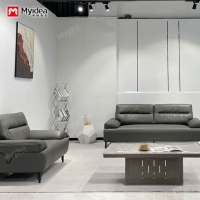 Modern Office Furniture Hotel Lobby CEO Room Reception Leather Office Sofa Set