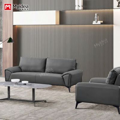 satın al Ticari resepsiyon için yeni kanepe, yeni kedi kazık deri ofis alanı, misafirler için üst düzey resepsiyon kanepe. online manufacture