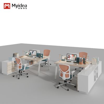satın al Foshan ofis mobilya fabrikası personel masası iki kişiye bakan, kilitlenebilir ofis masası, ekran tarzı bilgisayar masası online manufacture