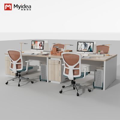 satın al Yeni Personel Ofisi Masa ve Sandalye Kombinasyonu, Basit Ve Modern, Personel Masa Bilgisayar Masa 4/6/2, Çift 4 Kişilik Masa online manufacture