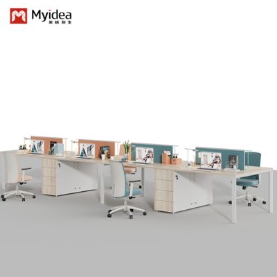 satın al İki kişi birbirine karşı, dört kişi, Ofis masası çekmecelerle, Şirket personel masası masa ekranıyla, Personel masası, bilgisayar masası online manufacture