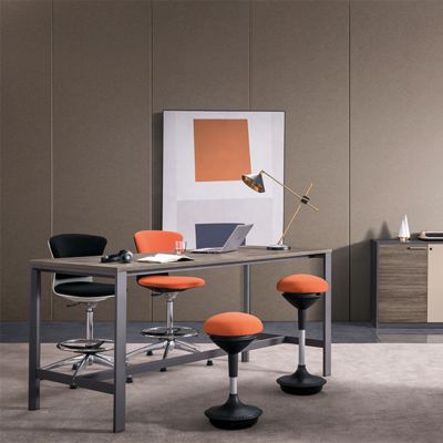 Light Industrial Style Office Reception Long Coffee Table, Simple And Practical Tea Cabinet, Storage And Multifunctional Tea Table