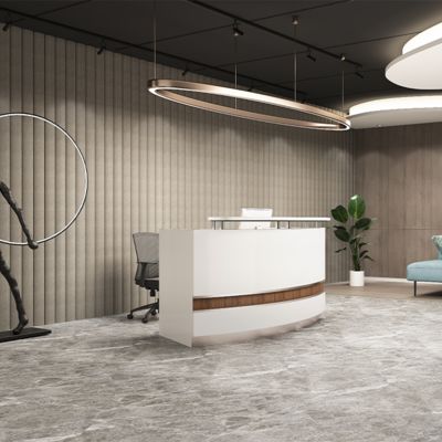 satın al Şirket resepsiyonu, resepsiyonu, basit modern ofis resepsiyonu, egri otel lobisi, bar tezgahı, nakit masası online manufacture