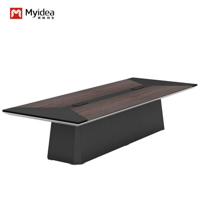 Modern minimalist large solid wood conference table, Nordic business negotiation chief reception table, solid wood table supporting customization