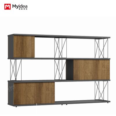 Storage Iron Wire Cabinet Plate Steel Pipe Combined with Company Document Storage Data Cabinet Interlocking Partition Cabinet