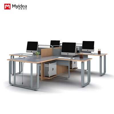 satın al Modern Minimalist İki Kişilik Kombinasyon Ofis Masası, Ekranlı, Kart Tutuculu Bölmeli, Çok Kişilik Kombinasyon Personel Masası online manufacture