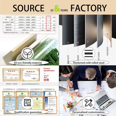 Unique File Cabinet Office Foshan Factory Direct Supply Lock the Cabinet with a Key Glass Door Filing Cabinet