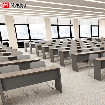 Fixed Training Table, Melamine Board Material, Conference Room Desk for Office & Meeting Use