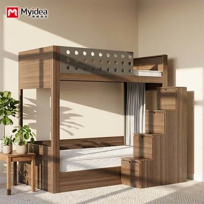 satın almak Entegre depolama merdivenleri ile sağlam yatak yatakları ️ Üniversite yurtları ve apartman yaşamları için ideal çift yatak. online manufacture