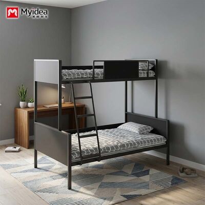 satın al Çelik ve ahşap hibrit yapısı olan çift üstü ikiz yatak ️ Daireler, yurtlar ve oteller için sağlam modüler tasarım. online manufacture
