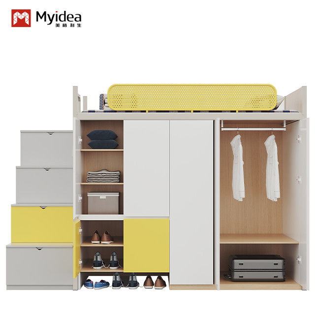 Customizable Loft Bed With High Stability And Work Free Assembly