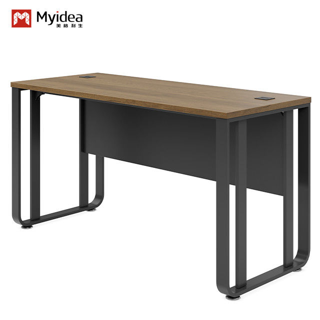 Independent Desk With Wire Box And Adjustable Steel Foot Board For Company Executives, Office Furniture