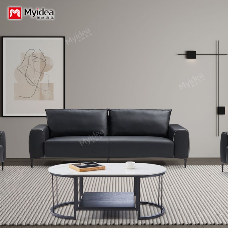 Guangzhou Furniture Hotel Sofa Design Modern Leather Office Office Hotel Living Room Modular Modular Sofa