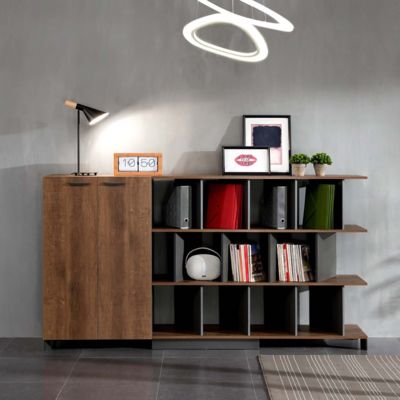 Büyük Kapasite Sağlam Kilitlenebilir Dosya Dolabı, Açık Katmanlı Depolama Kitap Rafı, Ofis Veri Depolama Dolabı