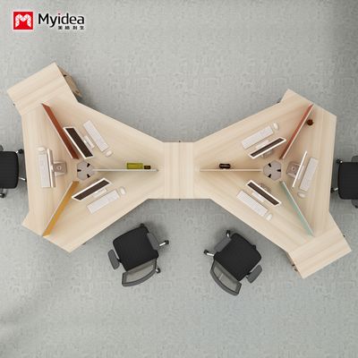Özelleştirme Tasarımı Şirket Ofisi Muhasebe ve Finans Masası Personel Masası Düzensiz Birleşim Masası